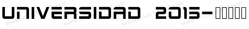 Universidad 2015字体转换